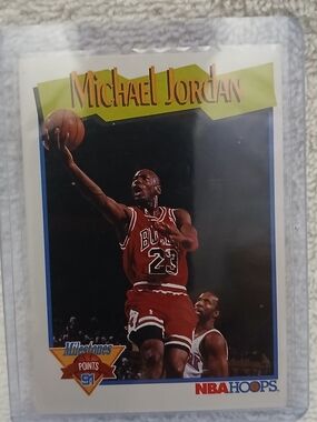 Michael Jordan Chicago Bulls Red #23 Basketball Card